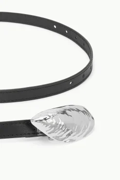 SHELL BUCKLE BELT BLACK