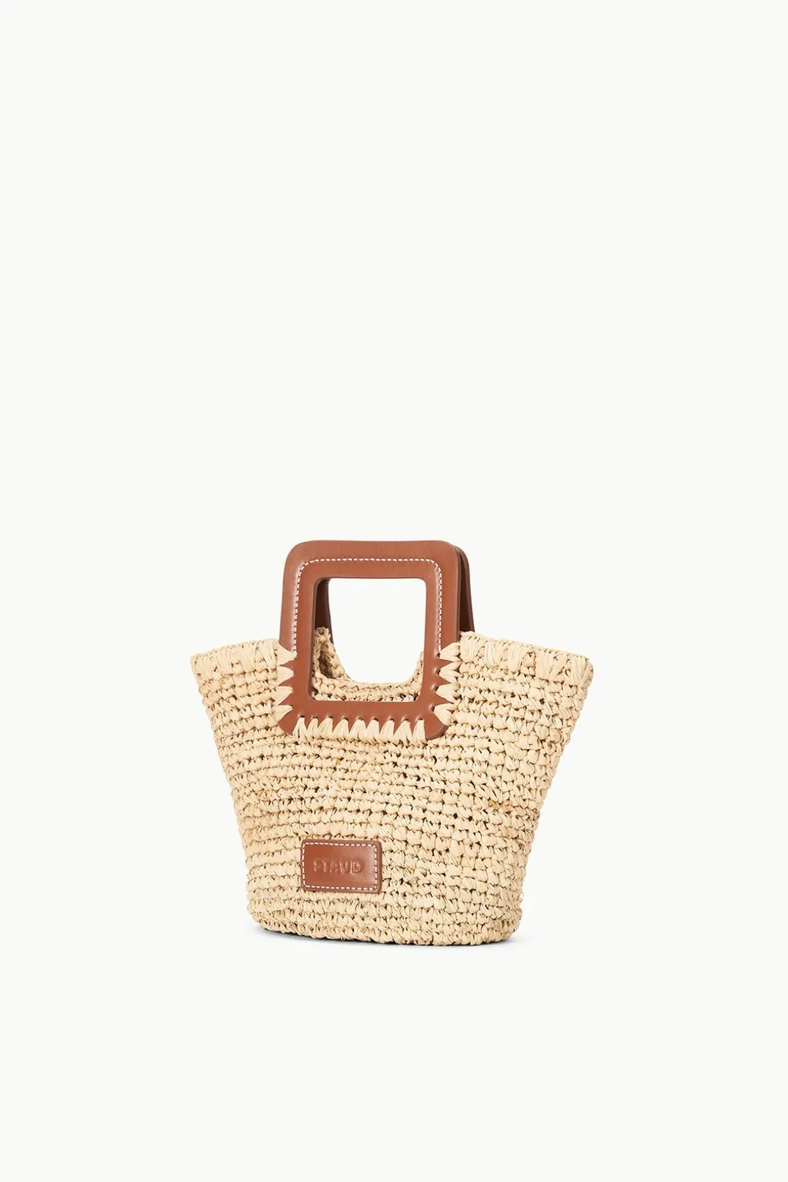 SHIRLEY MINI BUCKET BAG NATURAL RAFFIA