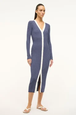 SHOKO SWEATER NAVY MICRO STRIPE