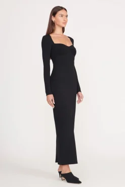 SILHOUETTE DRESS BLACK