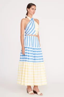 SMOCKED KAI TOP BUTTERCUP SEASHORE STRIPE