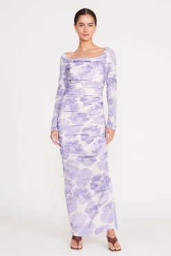 SOLANA DRESS ANTIQUE PRESSED FLOWERS