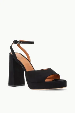 SOLANGE PLATFORM BLACK SUEDE