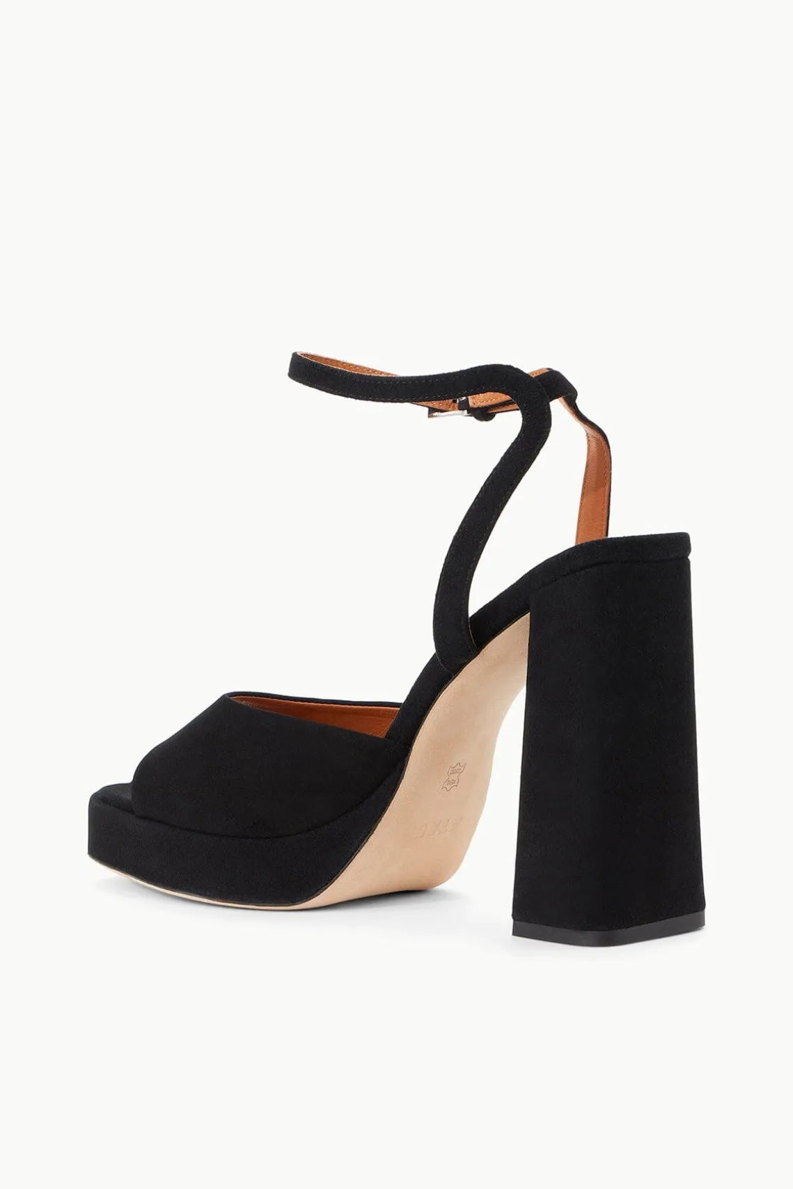 SOLANGE PLATFORM BLACK SUEDE