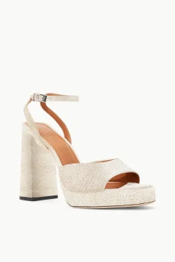 SOLANGE PLATFORM NATURAL LINEN