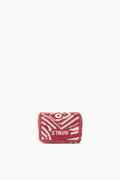 TINY TOMMY BEADED CROSSBODY SCARLET WHITE