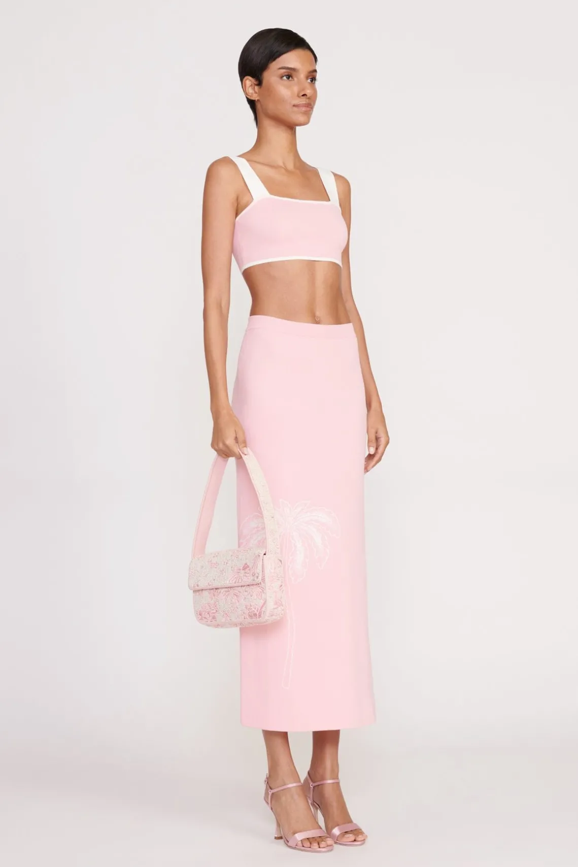 TOMMY BEADED BAG IVORY CHERRY BLOSSOM TOILE