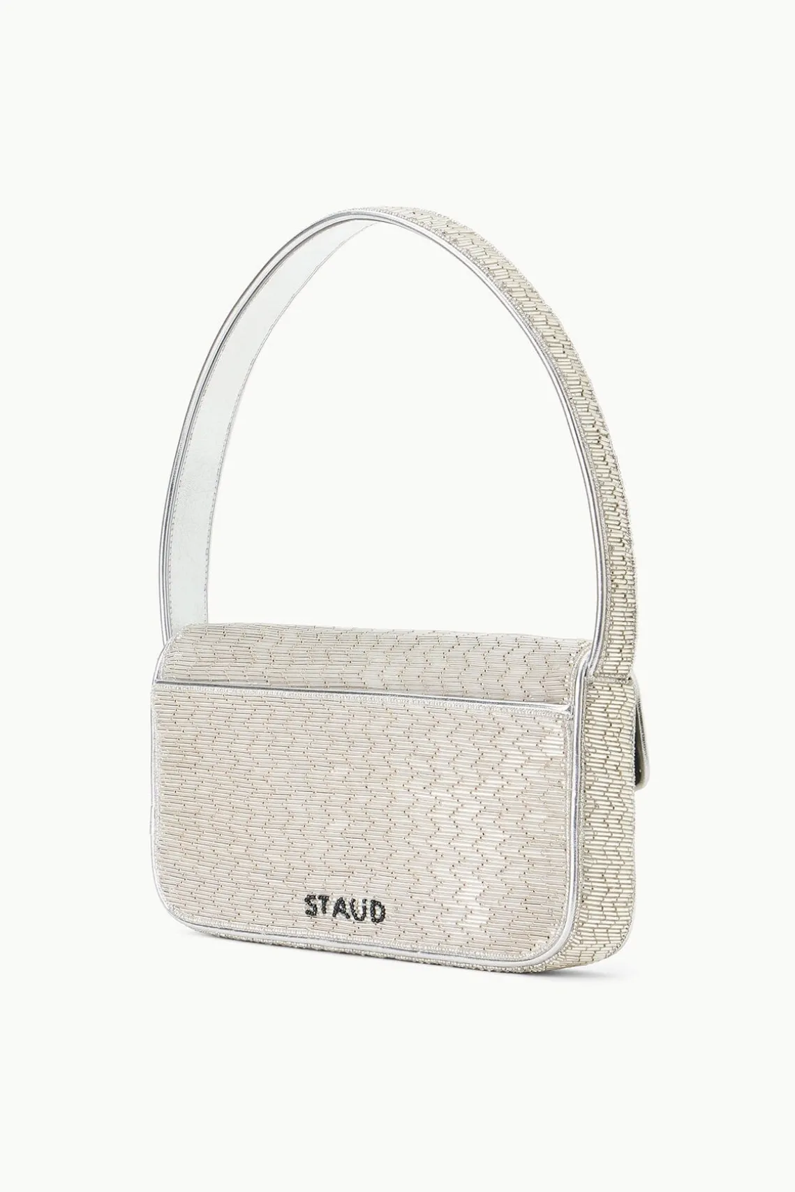 TOMMY BEADED BAG SILVER
