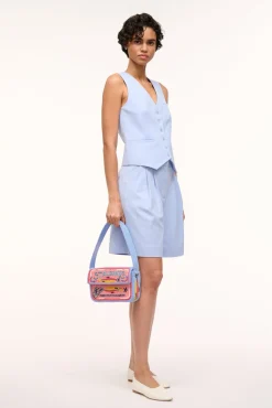 TOMMY BEADED BAG STAUDINES PINK