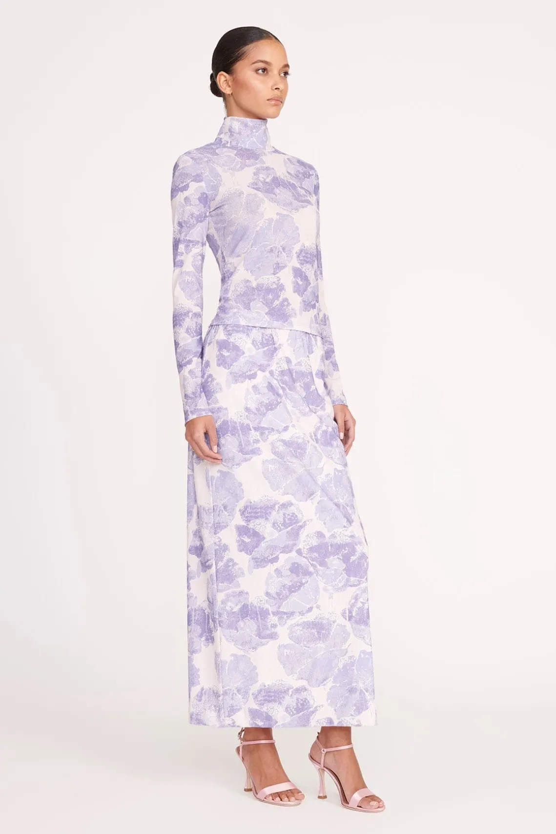 TREY SKIRT ANTIQUE PRESSED FLOWERS