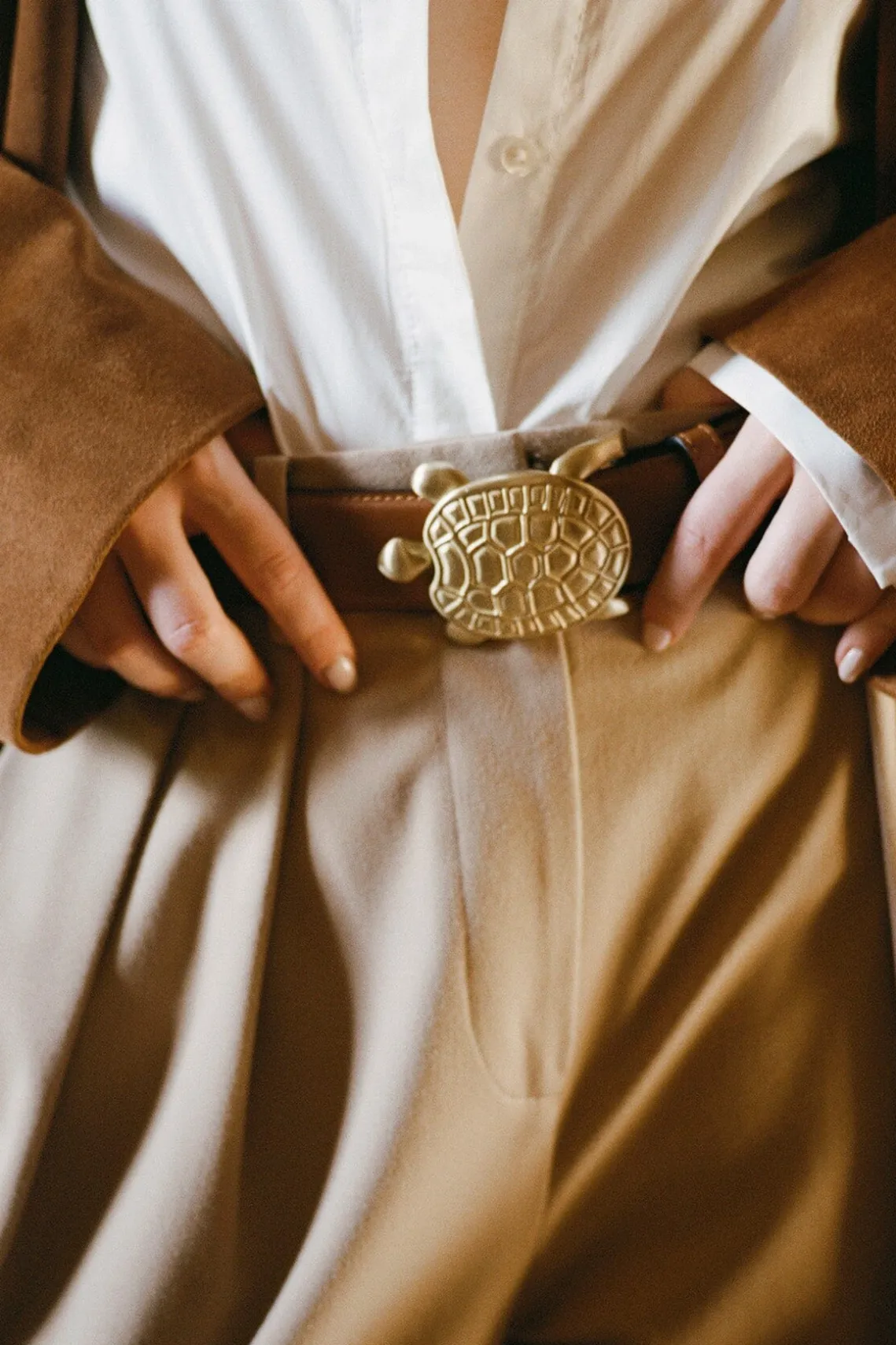 TURTLE BELT TAN