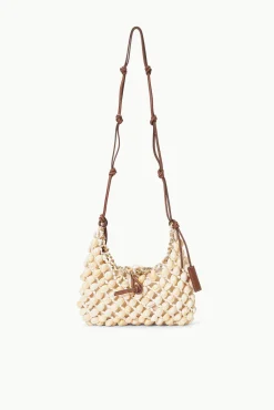 VACANZA SHELL SHOULDER BAG NATURAL TAN