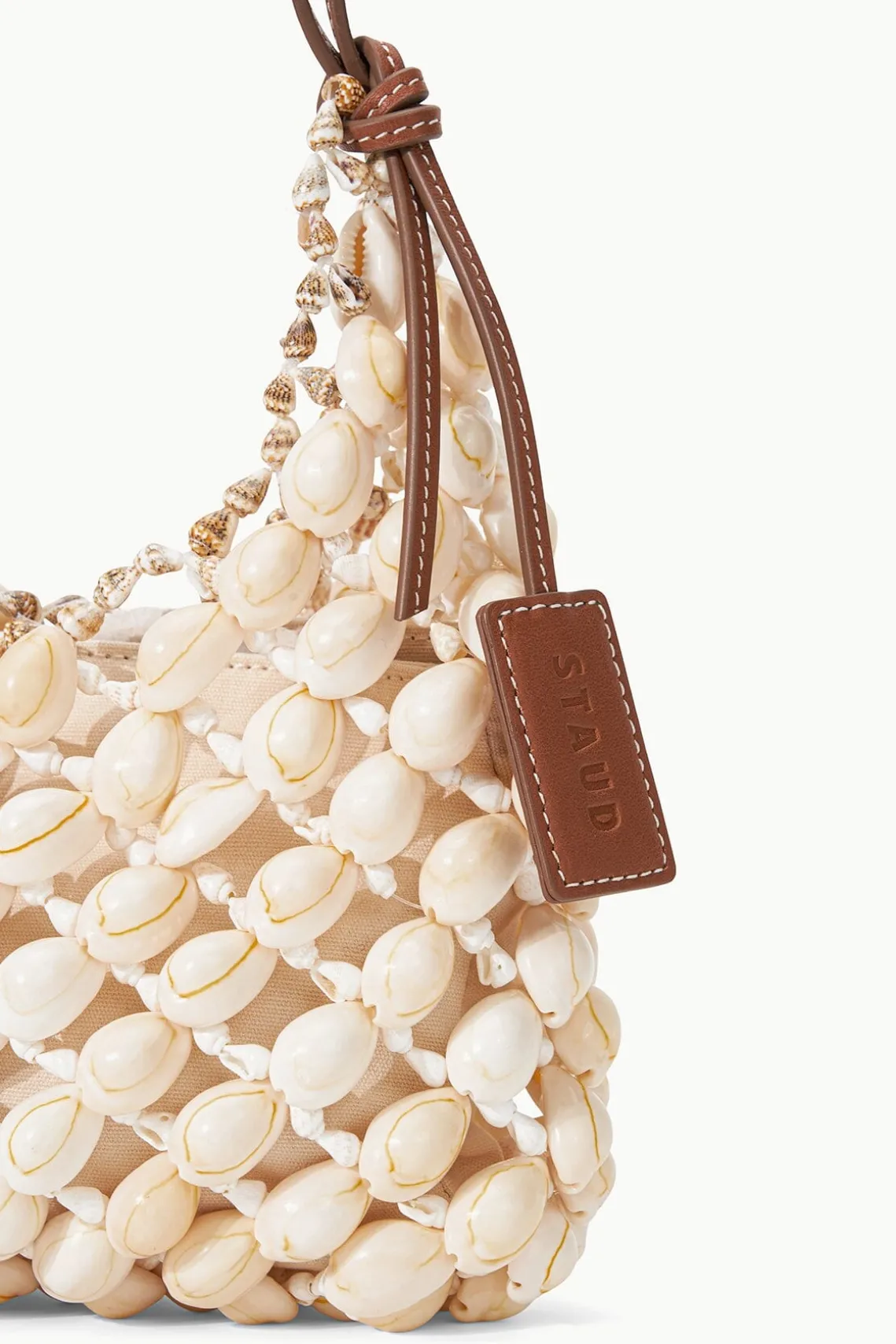 VACANZA SHELL SHOULDER BAG NATURAL TAN