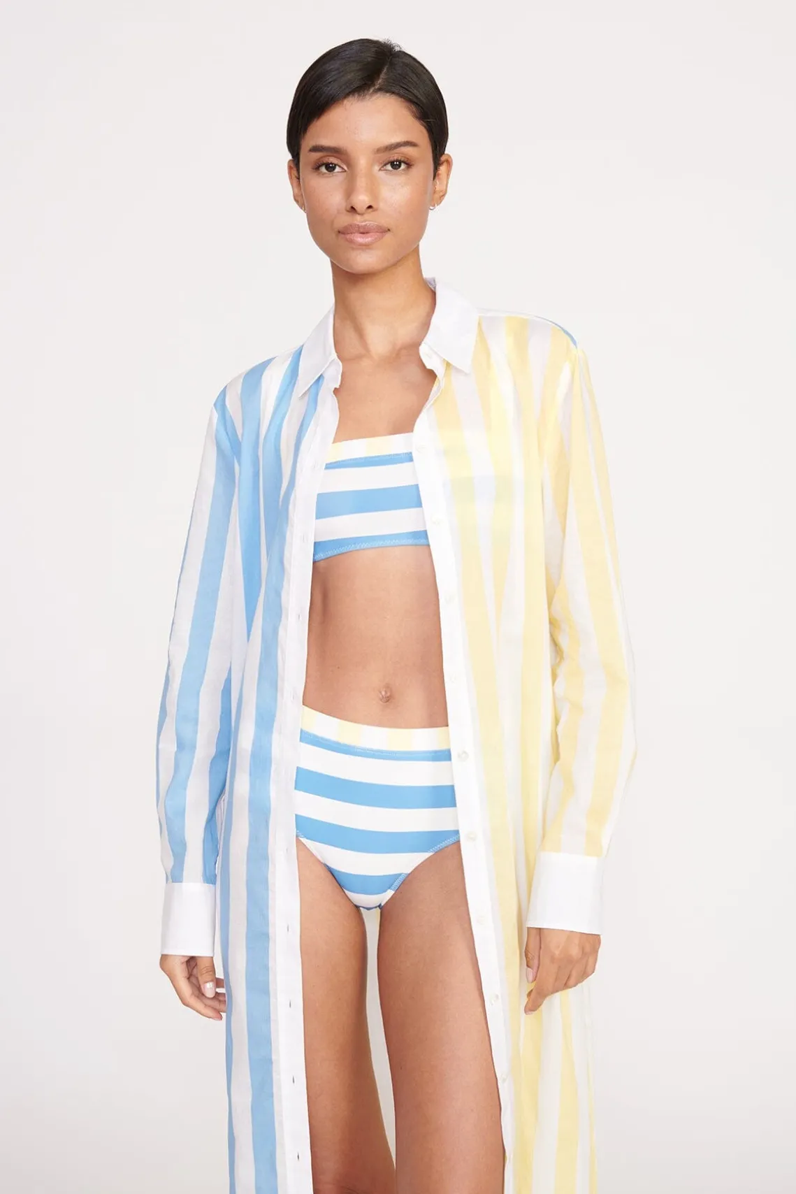 VITA DRESS BUTTERCUP SEASHORE STRIPE