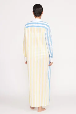 VITA DRESS BUTTERCUP SEASHORE STRIPE