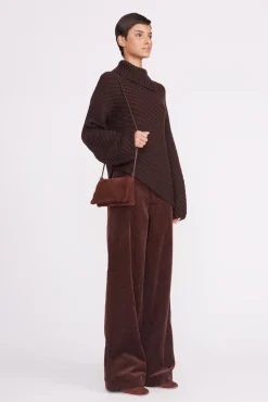 VIVI CROSSBODY BAG MAHOGANY SUEDE