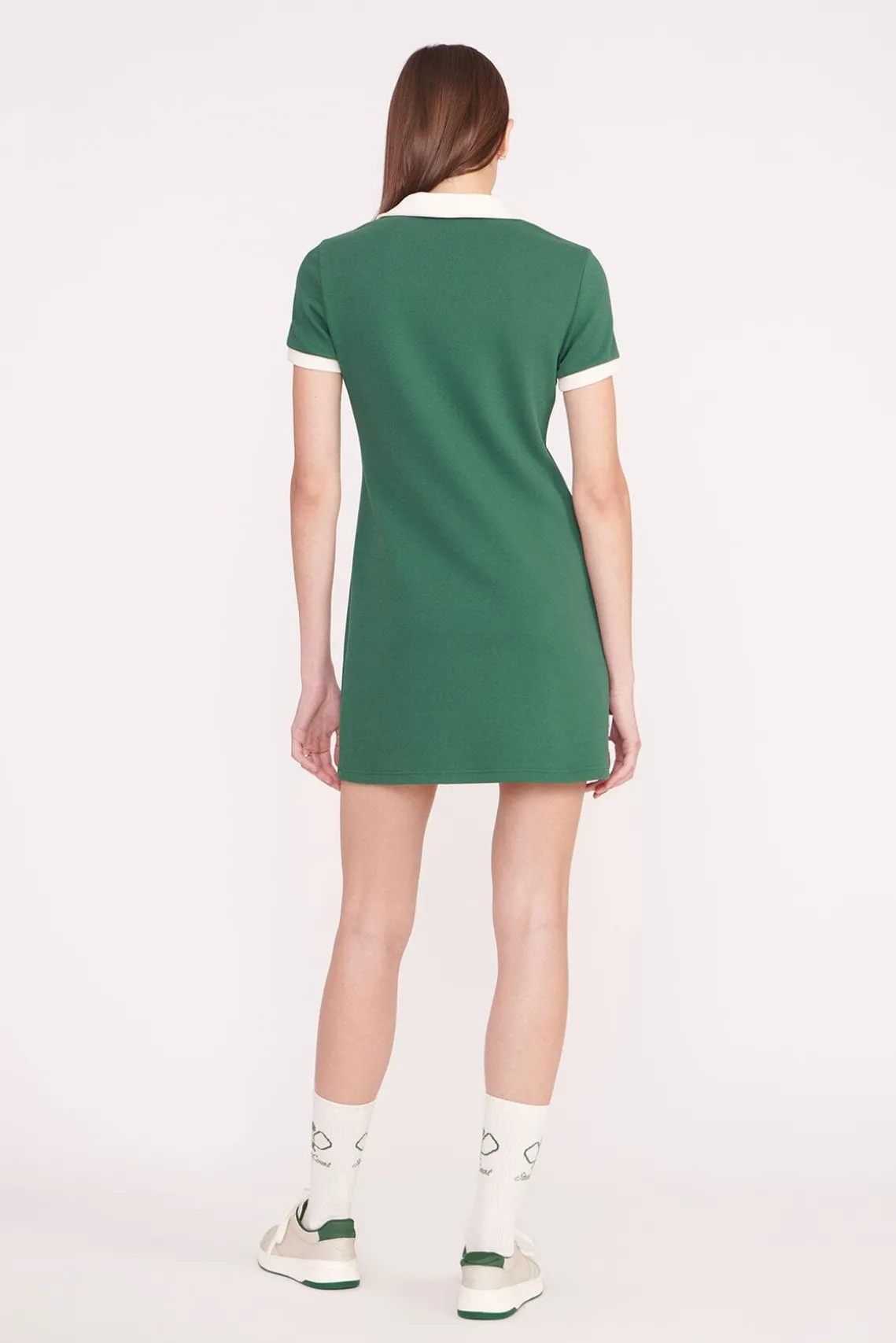 VOLLEY DRESS COURT GREEN IVORY
