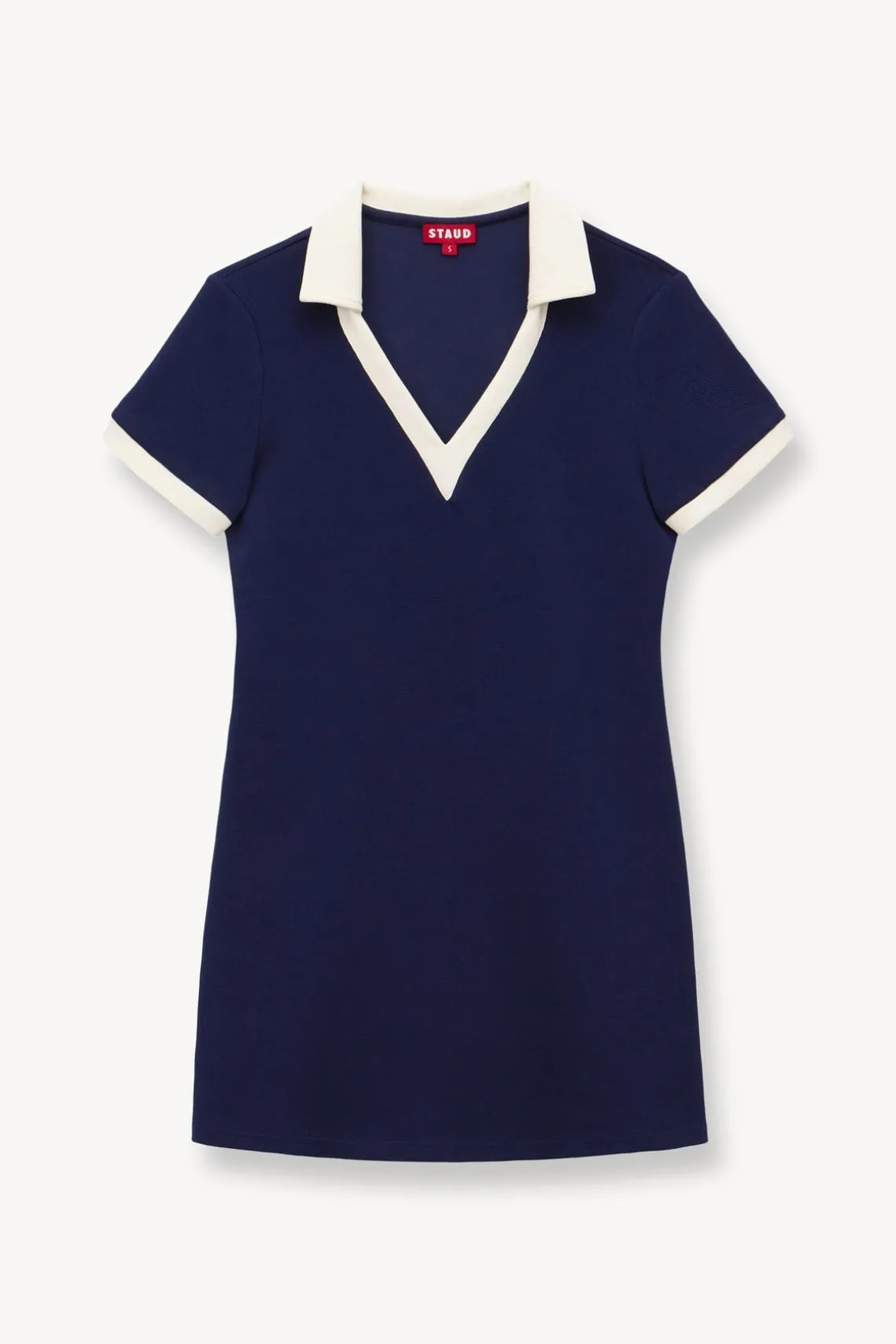 VOLLEY DRESS NAVY IVORY