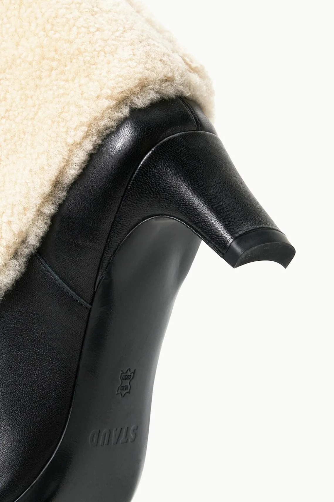 WALLY FOLDOVER BOOT BLACK CREAM