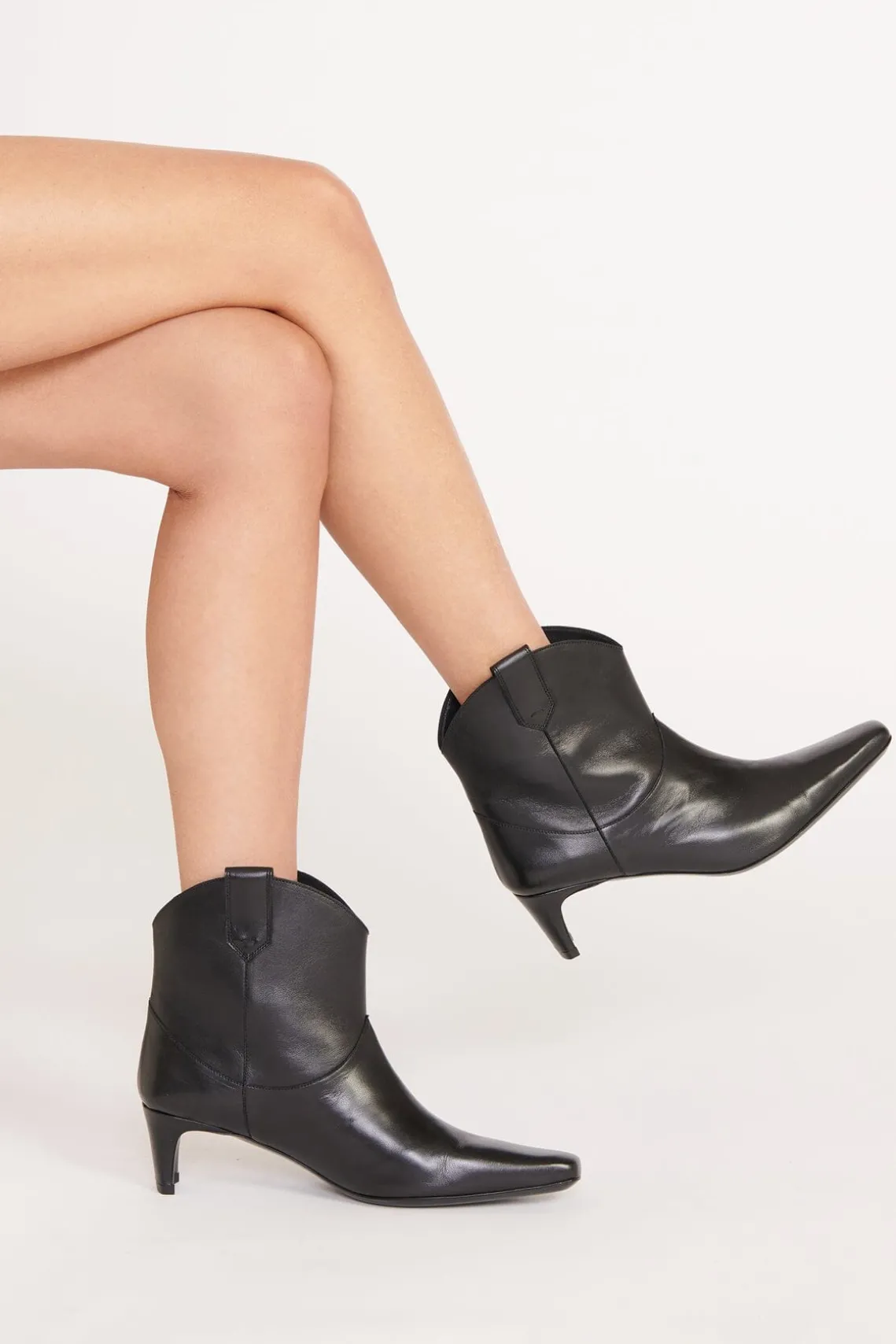 WESTERN WALLY ANKLE BOOT BLACK