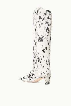 WESTERN WALLY BOOT BLACK & WHITE HAIRCALF