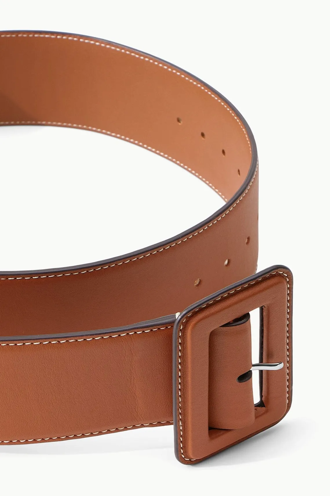 WIDE WAIST BELT TAN
